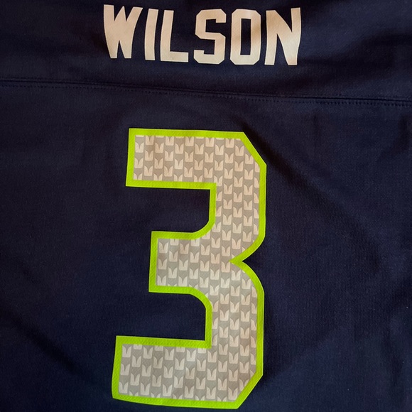 Seattle Seahawks / Russell Wilson #3 NFL Jersey / Excellent Condition / 🚭 - Picture 5 of 6